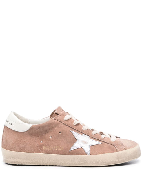 SUPER-STAR SUEDE UPPER LAMINATED LEATHER STAR POLISHED LEATHER HEEL